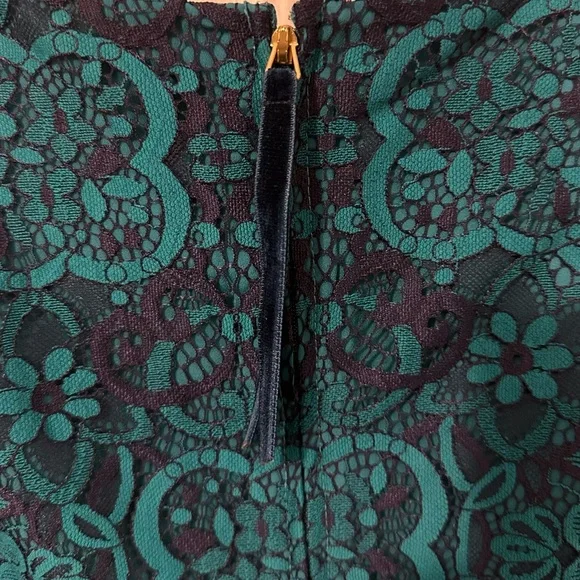 Lilly Pulitzer Georgi Dress in Valencia Teal Two Tone Carnival Lace Size 2  - ecoforce.ng